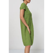 Robe 100 % Lin à Fines Rayures – Élégance Naturelle au Quotidien