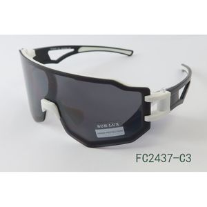 Lunettes de soleil unisexes adulte style sportif à monture enveloppante