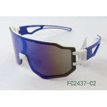 Lunettes de soleil unisexes adulte style sportif à monture enveloppante