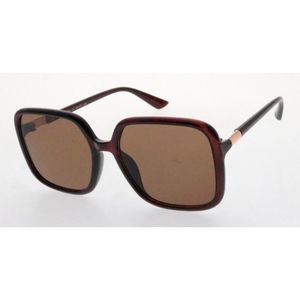 Lunettes de soleil femme oversize carrées à détail doré sur les branches