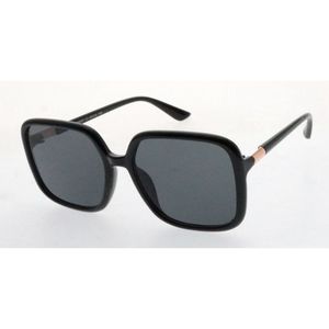 Lunettes de soleil femme oversize carrées à détail doré sur les branches