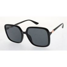 Lunettes de soleil femme oversize carrées à détail doré sur les branches