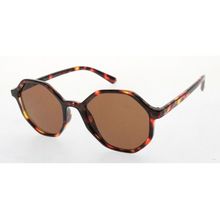 Lunettes de soleil femme avec monture de forme octogonal tendance