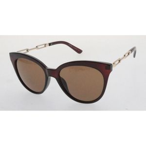 Lunettes de soleil femme œil-de-chat et branches à maillons métalliques