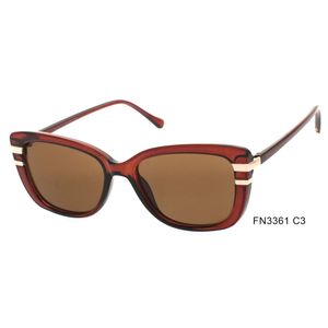 Lunettes de soleil femme papillon avec détail de rayures métalliques