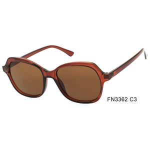 Lunettes de soleil femme d'une forme hexagonale allongée moderne