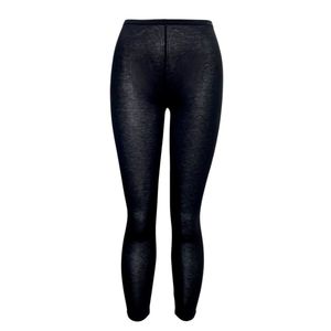 Legging d'une coupe capri fait de tissu uni en viscose stretch