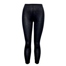 Legging d'une coupe capri fait de tissu uni en viscose stretch