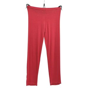 Legging d'une coupe capri fait de tissu uni en viscose stretch
