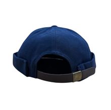 Casquette docker sans visière en coton uni avec revers FASHION - 12 pièces