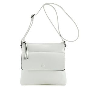 Sac à bandoulière zippé avec poche frontale à rabat pression