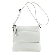 Sac à bandoulière zippé avec poche frontale à rabat pression