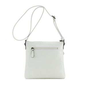 Sac à bandoulière zippé avec poche frontale à rabat pression