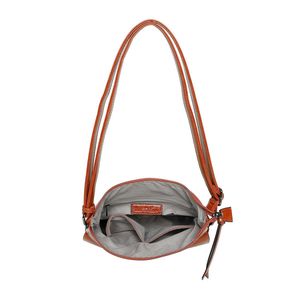 Sac à bandoulière zippé avec poche frontale à rabat pression