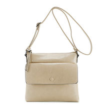 Sac à bandoulière zippé avec poche frontale à rabat pression