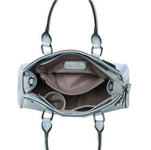 Sac à main cabas avec un décor frontal à anneau métallique