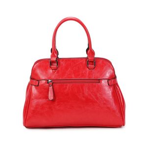Sac à main cabas avec un décor frontal à anneau métallique