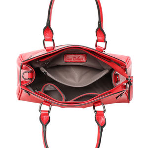 Sac à main cabas avec un décor frontal à anneau métallique
