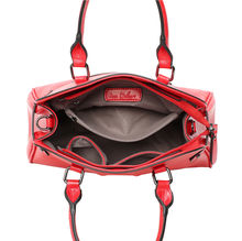 Sac à main cabas avec un décor frontal à anneau métallique