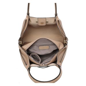 Sac cabas 2-en-1 fermoir doré avec pochette intérieure amovible
