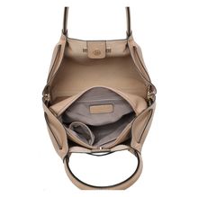 Sac cabas 2-en-1 fermoir doré avec pochette intérieure amovible