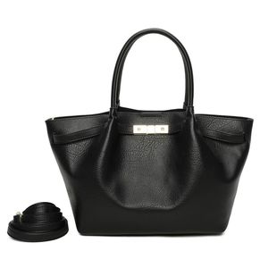 Sac cabas 2-en-1 fermoir doré avec pochette intérieure amovible