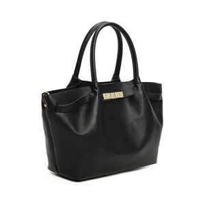 Sac cabas 2-en-1 fermoir doré avec pochette intérieure amovible
