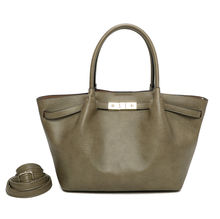 Sac cabas 2-en-1 fermoir doré avec pochette intérieure amovible