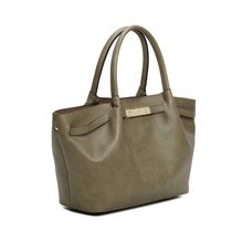 Sac cabas 2-en-1 fermoir doré avec pochette intérieure amovible