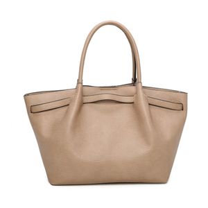 Sac cabas 2-en-1 fermoir doré avec pochette intérieure amovible