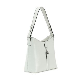 Sac à main hobo en simili cuir avec un pendentif à fermoir toggle