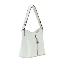 Sac à main hobo en simili cuir avec un pendentif à fermoir toggle