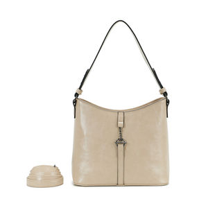 Sac à main hobo en simili cuir avec un pendentif à fermoir toggle