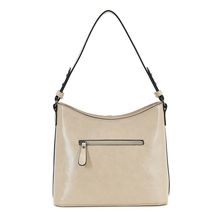 Sac à main hobo en simili cuir avec un pendentif à fermoir toggle