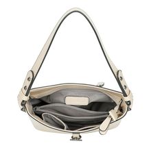 Sac à main hobo en simili cuir avec un pendentif à fermoir toggle