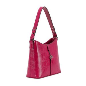 Sac à main hobo en simili cuir avec un pendentif à fermoir toggle