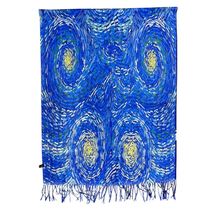Écharpe réversible inspirée de La nuit étoilée de Vincent Van Gogh
