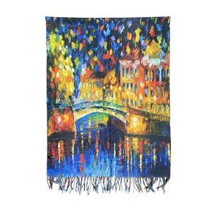Écharpe réversible : Magia Das Luzes & Night in Venice
