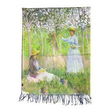 Écharpe réversible Camille Monet et enfant et Suzanne lisant et Blanche peignant