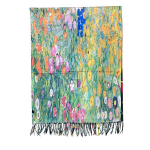 Écharpe réversible La Femme qui pleure & Jardin de Fleurs