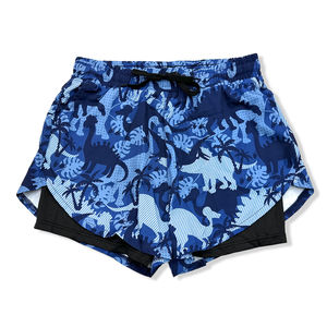 Short de sport homme avec imprimé et boxer intérieure intégré