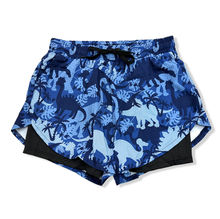 Short de sport homme avec imprimé et boxer intérieure intégré