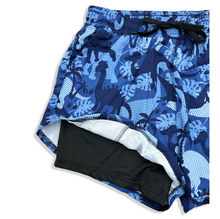 Short de sport homme avec imprimé et boxer intérieure intégré