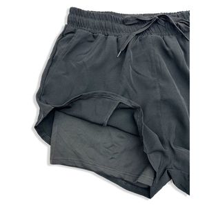 Short de sport pour homme avec boxer intégré à taille élastique