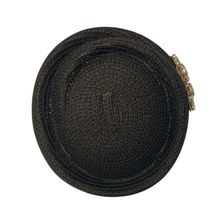 Chapeau en papier à ornement latéral en cristaux scintillants