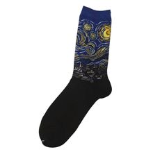 Chaussettes en coton motifs inspirés d'œuvres d'art célèbres
