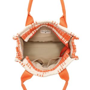 Sac fourre-tout attrayant avec un motif à carreaux épais