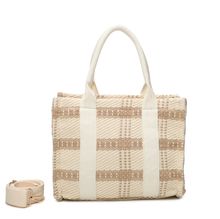 Sac fourre-tout attrayant avec un motif à carreaux épais