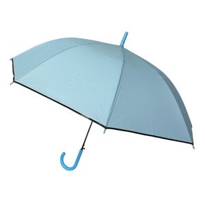 Parapluie canne à ouverture automatique de couleur unie