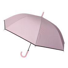 Parapluie canne à ouverture automatique de couleur unie